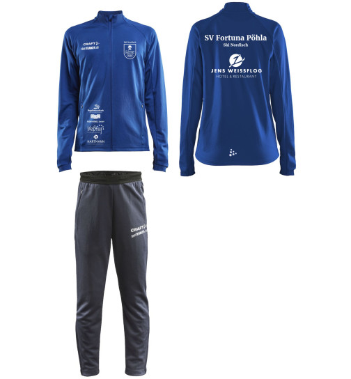 SV Fortuna Pöhla Trainingsanzug Set Blau Kinder