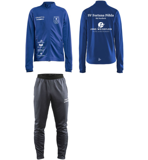 SV Fortuna Pöhla Trainingsanzug Set Blau Männer