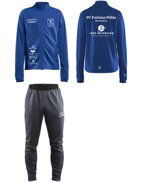SV Fortuna Pöhla Trainingsanzug Set Blau Männer