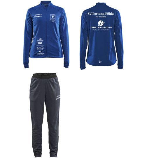 SV Fortuna Pöhla Trainingsanzug Set Blau Frauen