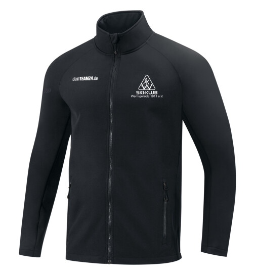 SKI-KLUB Wernigerode Softshelljacke Schwarz Kinder