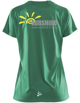Fitnessclub Sunshine Shirt Grün Damen