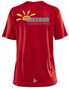 Fitnessclub Sunshine Shirt Rot Männer
