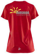 Fitnessclub Sunshine Shirt Rot Damen