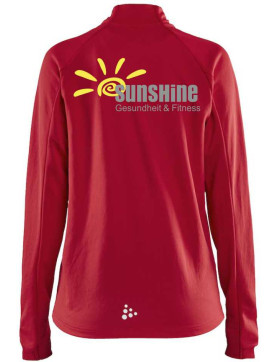 Fitnessclub Sunshine Trainingsjacke Rot Damen