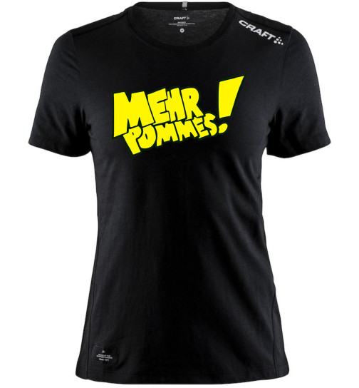 "Mehr Pommes" Shirt Damen