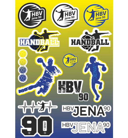 HBV Jena Stickerbogen