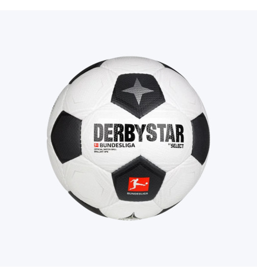 Derbystar BUNDESLIGA Brillant APS Classic Fußball 2023/24 weiß/schwarz/grau 5