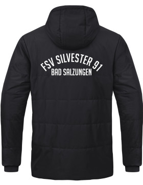 FSV Silvester 91 Bad Salzungen Coachjacke mit Kapuze schwarz