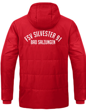 FSV Silvester 91 Bad Salzungen Coachjacke mit Kapuze rot