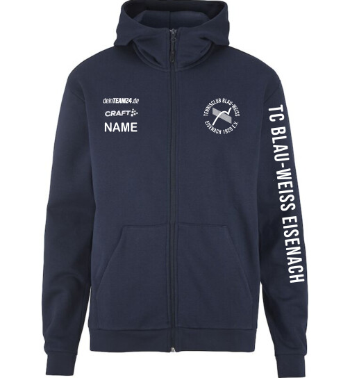 TC Blau-Weiss Eisenach Kapuzenjacke Kinder blau