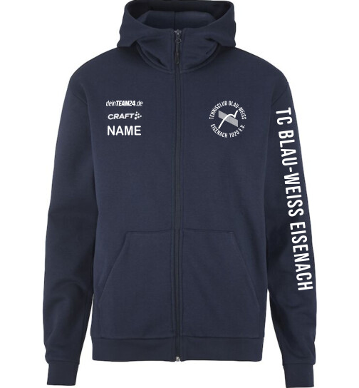 TC Blau-Weiss Eisenach Kapuzenjacke Herren blau