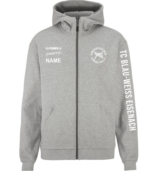 TC Blau-Weiss Eisenach Kapuzenjacke Damen grau