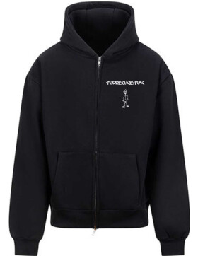 Tekkschuster Oversized Sweatjacke schwarz