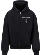 Tekkschuster Oversized Sweatjacke schwarz