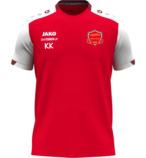 Langenfelder SV T-Shirt rot weiß Herren