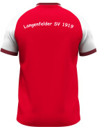 Langenfelder SV T-Shirt rot weiß Herren