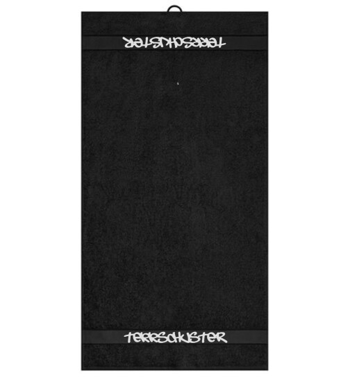 Tekkschuster Handtuch schwarz