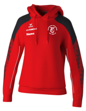 TC Schenefeld Kapuzensweat Damen rot