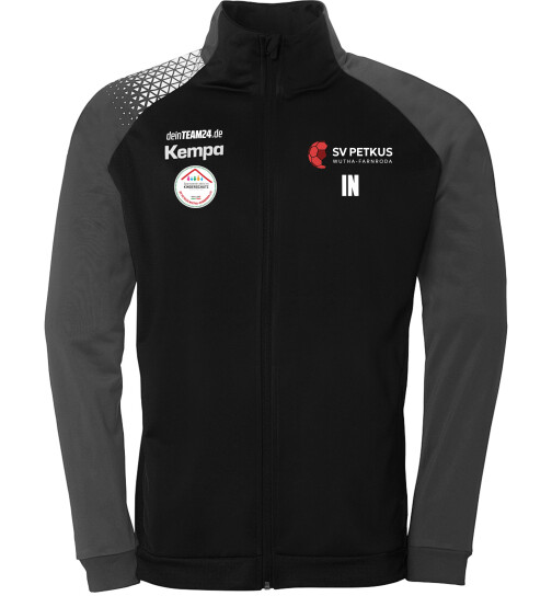 SV Petkus Wutha-Farnroda Poly Jacke schwarz/anthra Kinder