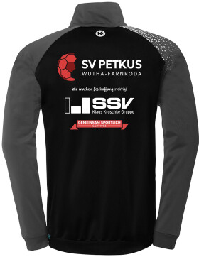 SV Petkus Wutha-Farnroda Poly Jacke schwarz/anthra Kinder