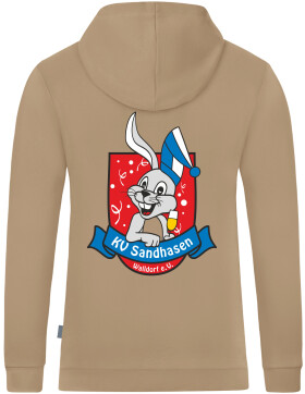 Karnevalsverein Sandhasen Walldorf Kapuzensweat sand